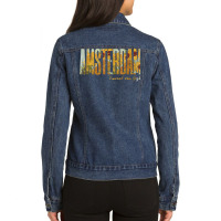 Amsterdam Van Gogh Sunflowers Vincent Van Gogh Sunflower T Shirt Ladies Denim Jacket | Artistshot