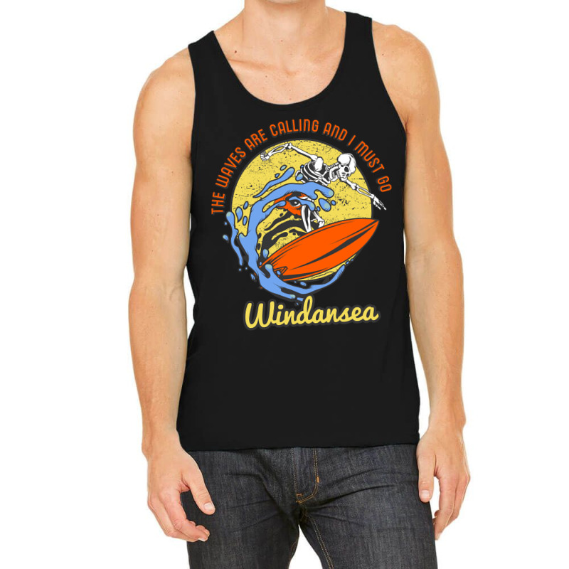 Windansea Skeleton Surfer Tank Top by Crowley Tidwell | Artistshot