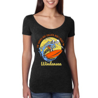 Windansea Skeleton Surfer Women's Triblend Scoop T-shirt | Artistshot