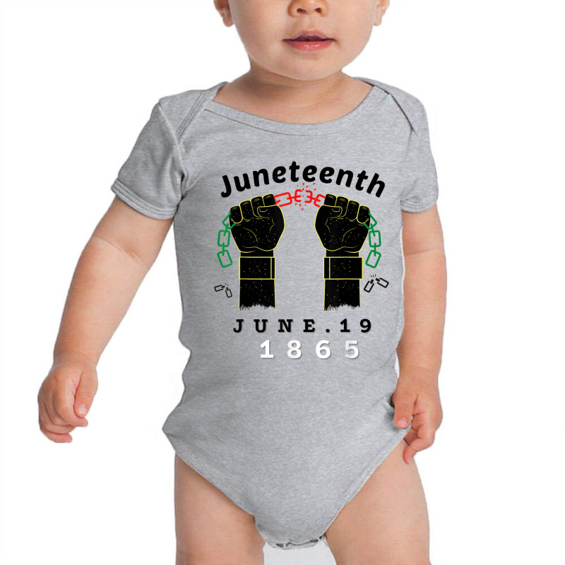 Juneteenth  Women Men Breaking Every Chain Since 1865 Music Vintage Baby Bodysuit by RoyDesign | Artistshot