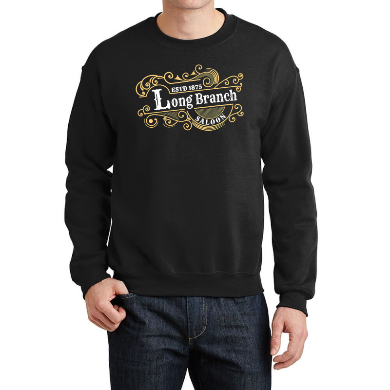Custom Gunsmoke Long Branch Saloon Crewneck Sweatshirt By Cm-arts -  Artistshot