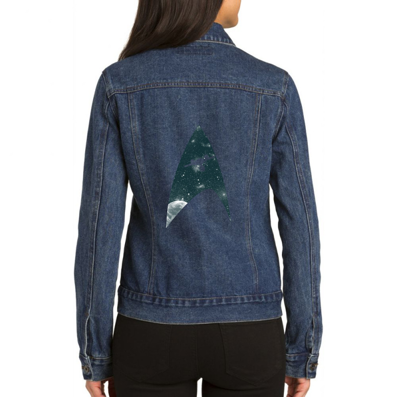 Space The Final Frontier 1.png Ladies Denim Jacket by LawrenceKemp | Artistshot