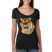 Siberian Tiger   Ferocious Tiger Roar Cat Owner T Shirt Women's Triblend Scoop T-shirt | Artistshot