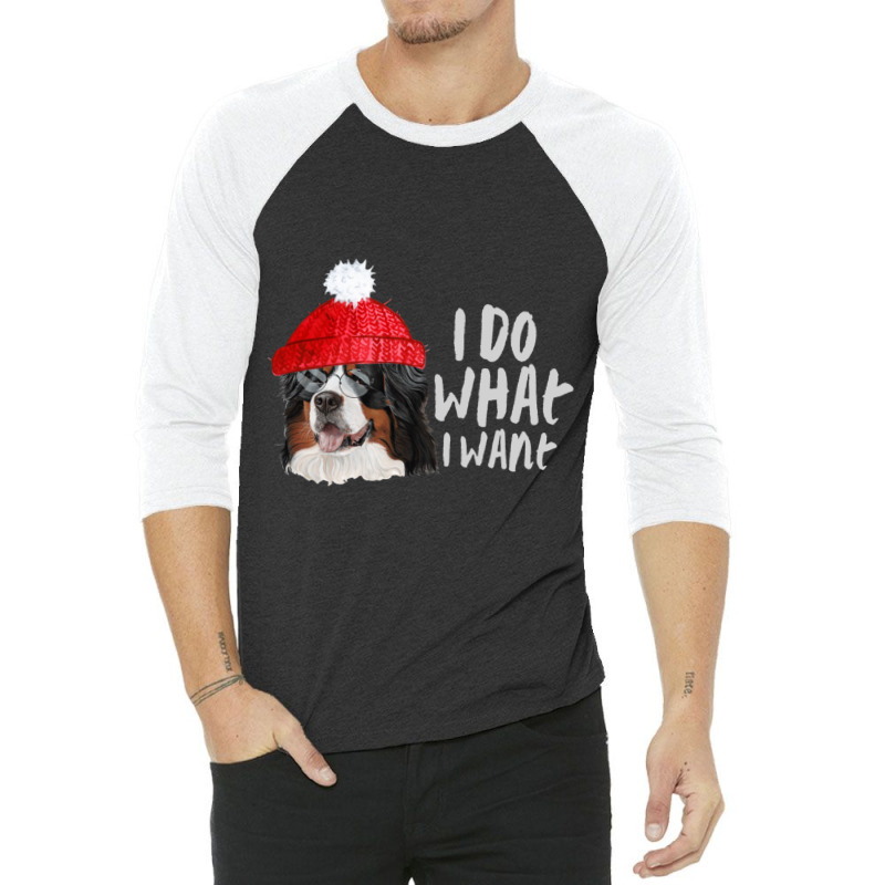 Bernese Mt. Dog Charismas Gift 20 3/4 Sleeve Shirt by HARRIETNELSON | Artistshot