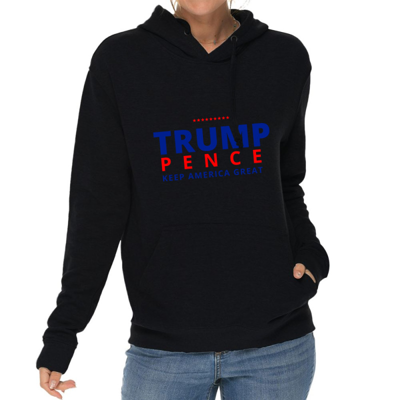 Trump Pence Keep America Great Lightweight Hoodie | Artistshot