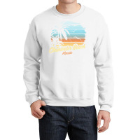 Clearwater Beach, Florida   Palm Tree & Sunset The Original Pullover H Crewneck Sweatshirt | Artistshot