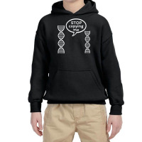 Stop Copying Me Funny Genetics Biology Dna Double Helix T Shirt Youth Hoodie | Artistshot