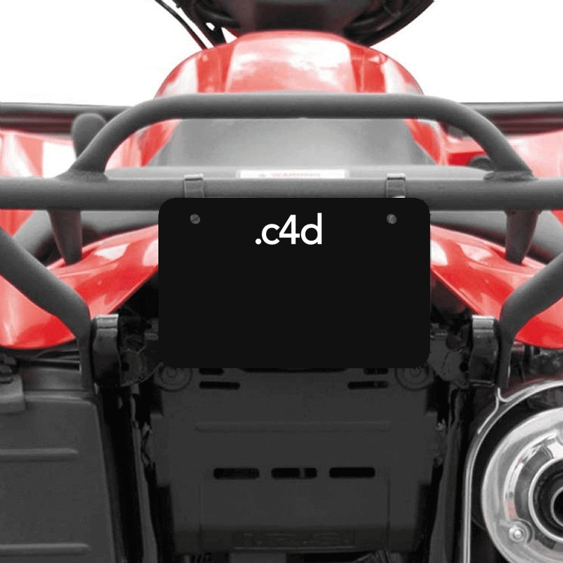 Cinema 4d File Extension ATV License Plate by cm-arts | Artistshot