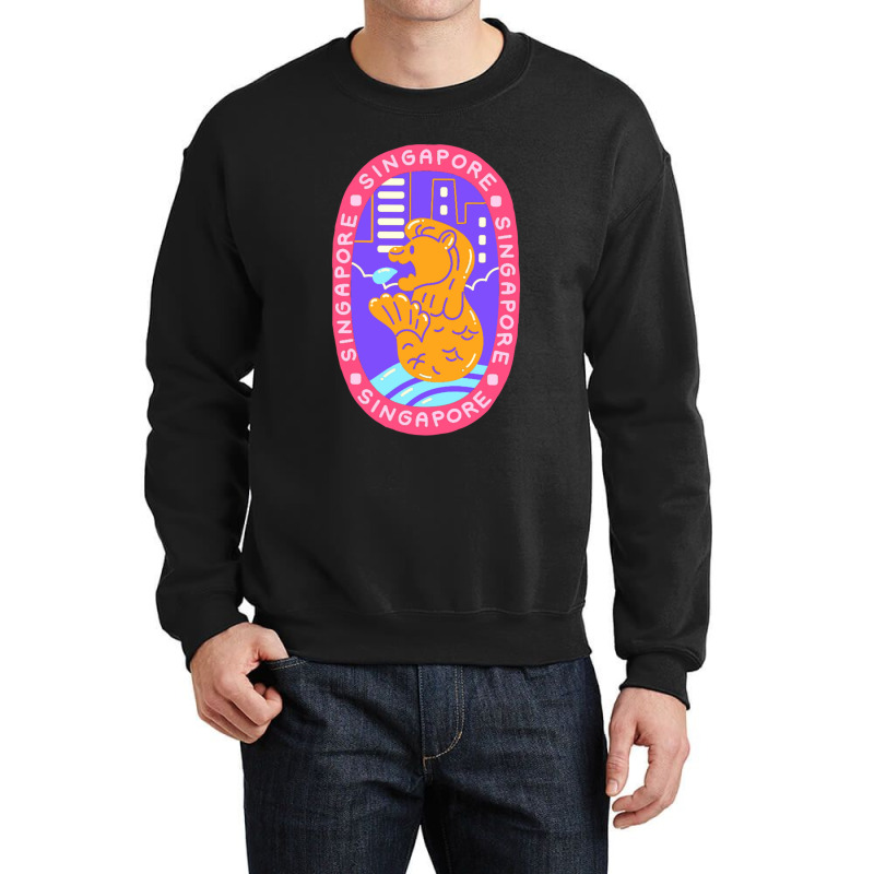 Singapore Cartoon Crewneck Sweatshirt by NICHOLASGIBSON | Artistshot