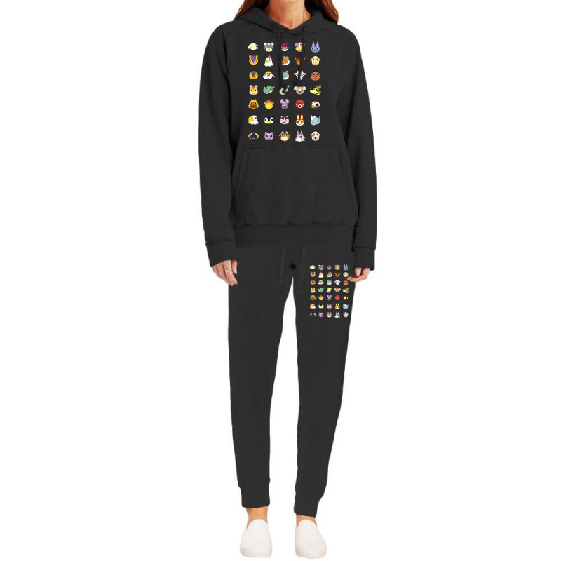 Animal Crossing New Horizons Group Shot Character Faces Hoodie & Jogger Set | Artistshot