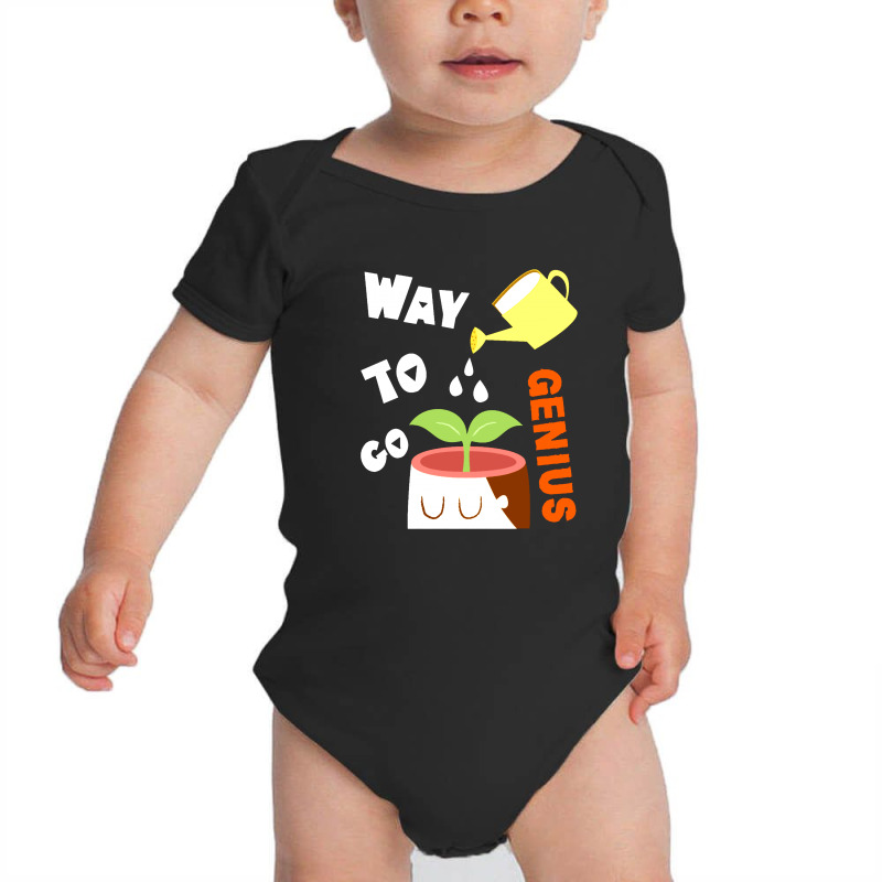 Way To Go Genius Baby Bodysuit by Ande Ande Lumut | Artistshot