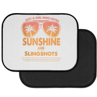 Just A Girl Who Loves Sunshine And Slingshots For Woman Tank Top Rear Car Mat | Artistshot