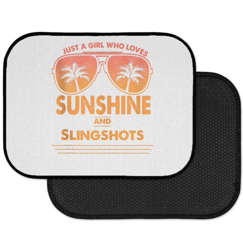 Just A Girl Who Loves Sunshine And Slingshots For Woman Tank Top Rear Car Mat | Artistshot