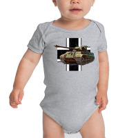 Tiger Ii German Heavy Tank Ww2 Panzer Armored T Shirt Baby Bodysuit | Artistshot