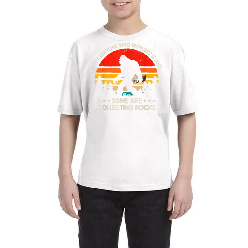 Some Are Collecting Rocks Geologist Rockhounding Bigfoot T Shirt Youth Tee by cm-arts | Artistshot