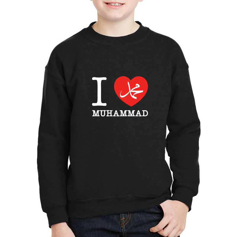 I Love Muhammad Design Youth Sweatshirt by Imasji | Artistshot