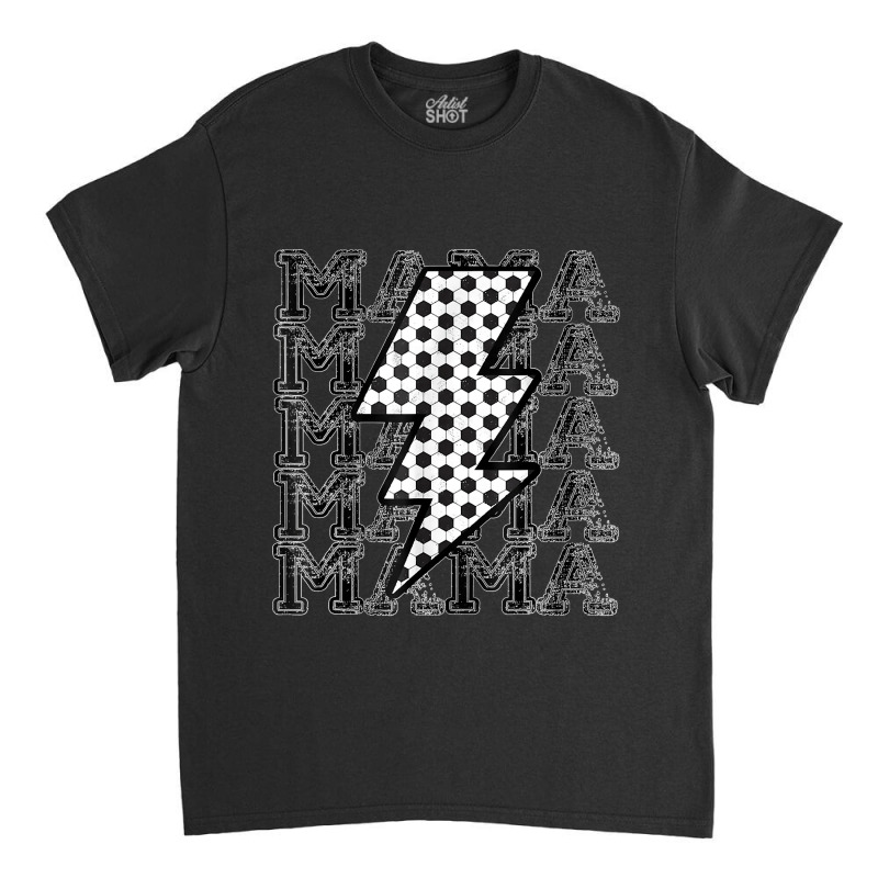 Soccer Mama Lightning Bolt Vintage Mom Life Mother's Day Classic T-shirt by MaryTMcgoffin | Artistshot