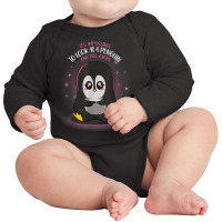 Impossible To Feel Angry Penguin Long Sleeve Baby Bodysuit | Artistshot