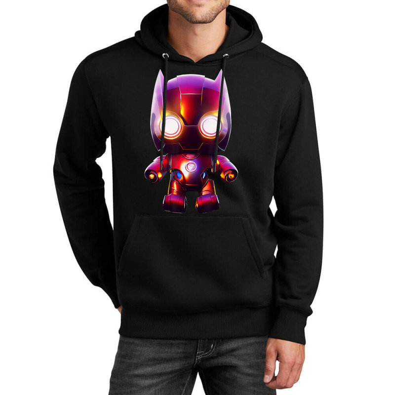 Superhero Owl Human Like Attributes Wearing Red Iron Armour T Shirt Unisex Hoodie by cm-arts | Artistshot