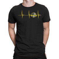 Dispatcher Heartbeat Ekg Pulse 911 Operator Thin Yellow Line T-shirt | Artistshot