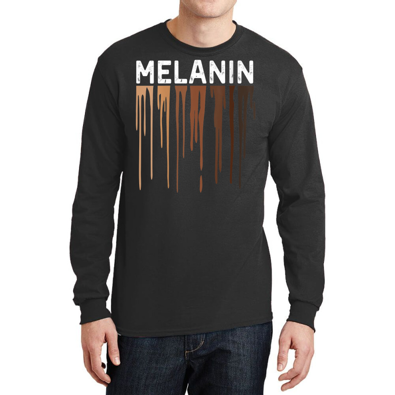 Womens Drippin Melanin Tshirts For Women Pride  Gifts Black History V Long Sleeve Shirts | Artistshot