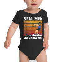 Mens Waterskiing Water Skiing Surface Water Sport Boat Waves Baby Bodysuit | Artistshot