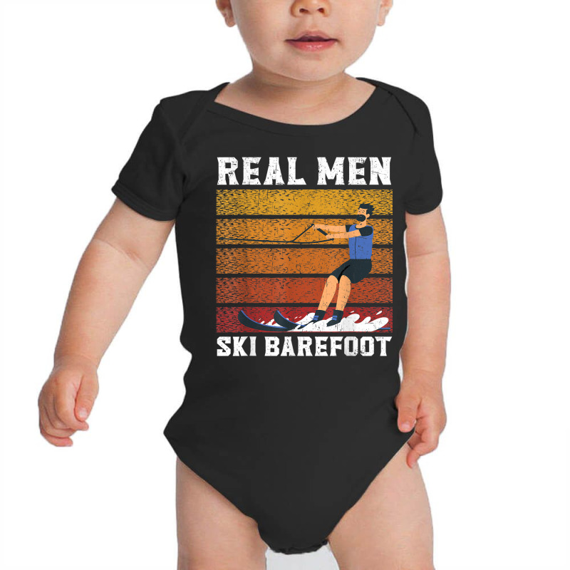 Mens Waterskiing Water Skiing Surface Water Sport Boat Waves Baby Bodysuit by Fashaza | Artistshot