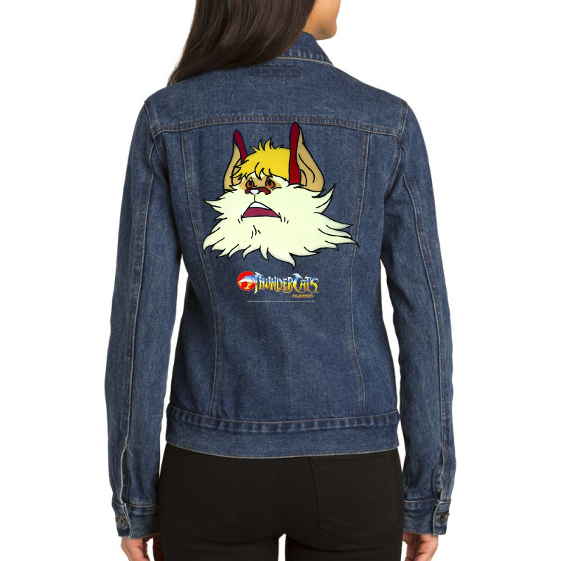 Thundercats Classic Snarf Big Face Premium T Shirt Ladies Denim Jacket by nuzhetanopo | Artistshot