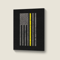 Dispatcher Thin Gold Line Shirt Portrait Canvas Print | Artistshot