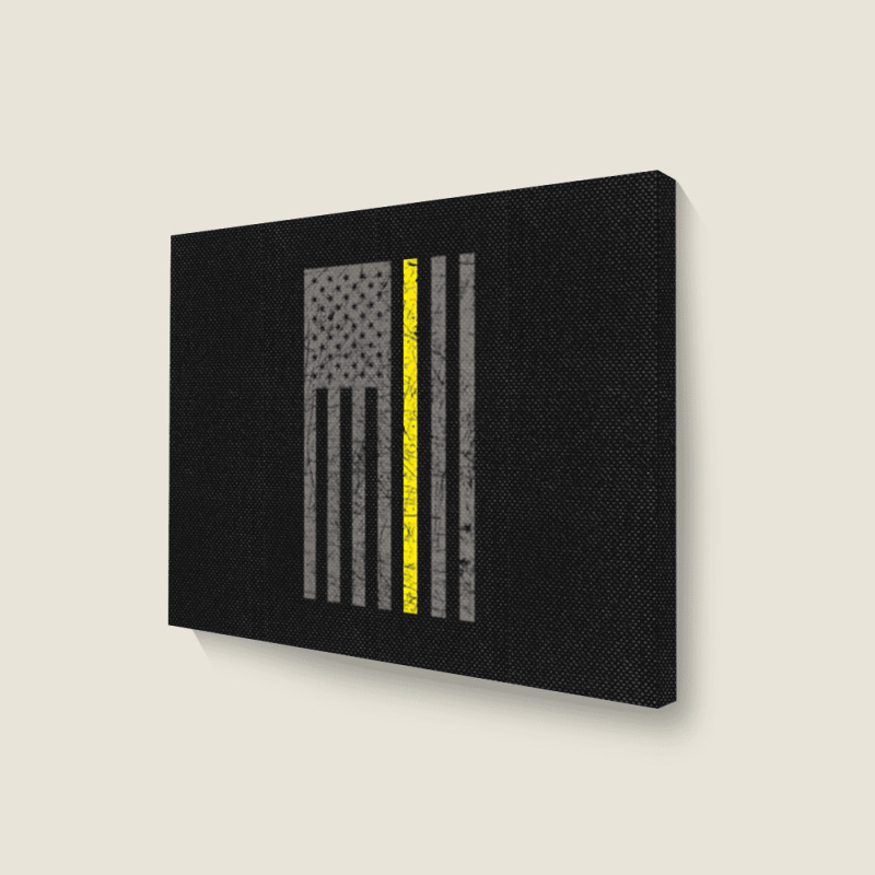 Dispatcher Thin Gold Line Shirt Landscape Canvas Print | Artistshot