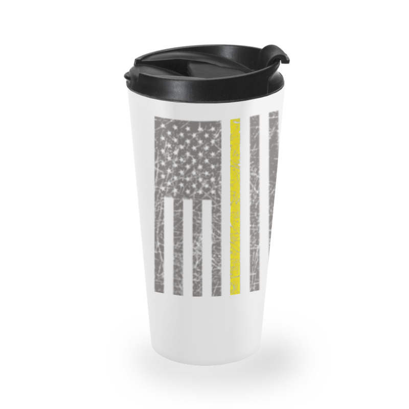 Dispatcher Thin Gold Line Shirt Travel Mug | Artistshot