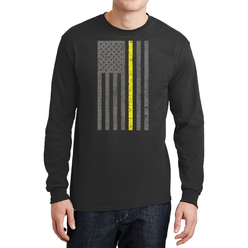 Dispatcher Thin Gold Line Shirt Long Sleeve Shirts | Artistshot