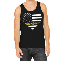 Dispatcher Vintage Heart Thin Yellow Line Dispatch Usa Flag Tank Top | Artistshot