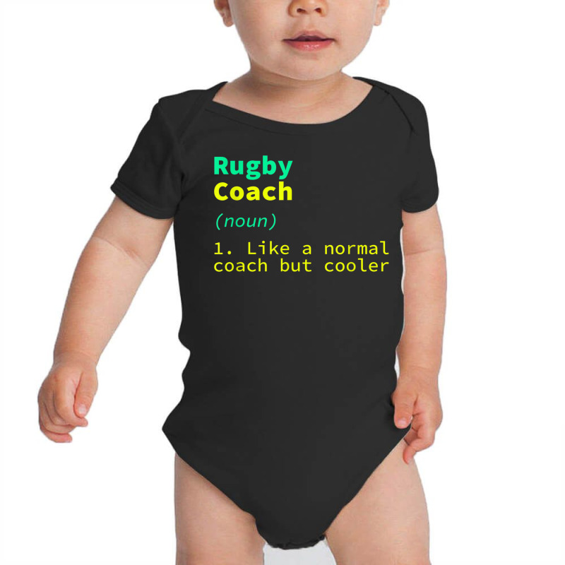 Rugby Coach Definition Funny Rugby Player Humor Team Sports Baby Bodysuit | Artistshot