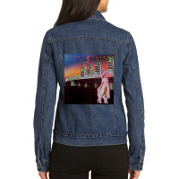 Xanadu - Nine Sisters Album- Olivia Newton-john Ladies Denim Jacket | Artistshot