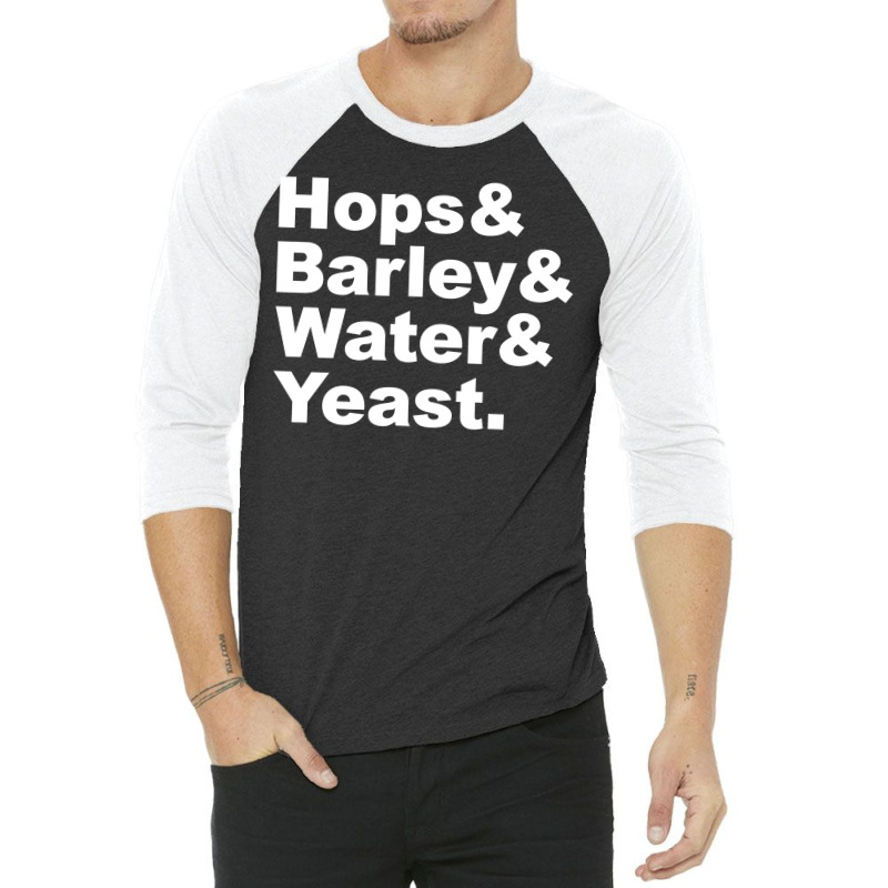 Hops Barley Water Yeast 3/4 Sleeve Shirt | Artistshot