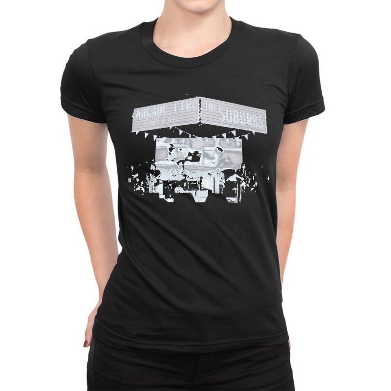 Arcade Fire Classic Ladies Fitted T-Shirt by lyheranea | Artistshot