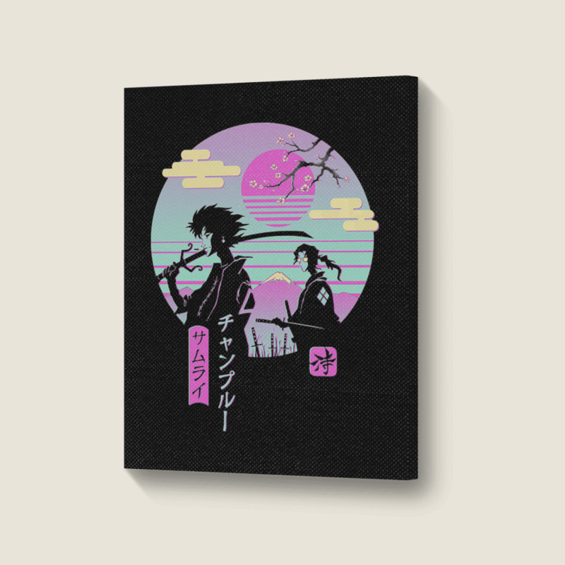 Anime Samurai Chillhop Perfect Gift Anime Portrait Canvas Print | Artistshot