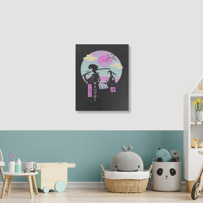 Anime Samurai Chillhop Perfect Gift Anime Portrait Canvas Print | Artistshot