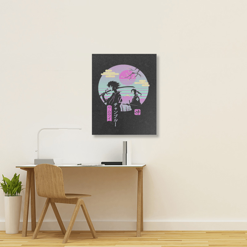 Anime Samurai Chillhop Perfect Gift Anime Portrait Canvas Print | Artistshot