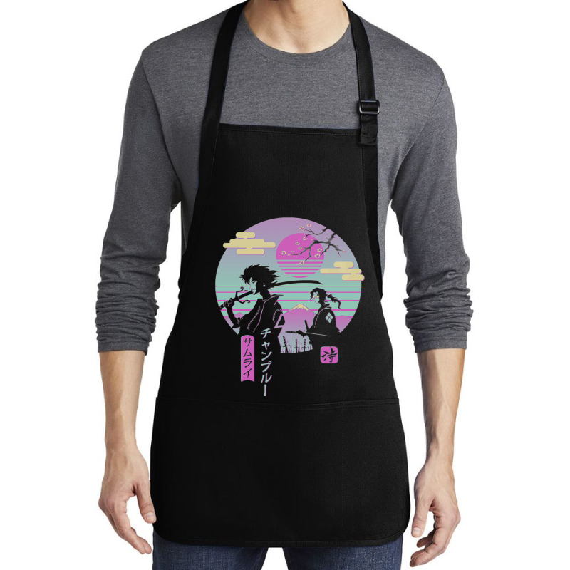 Anime Samurai Chillhop Perfect Gift Anime Medium-length Apron | Artistshot