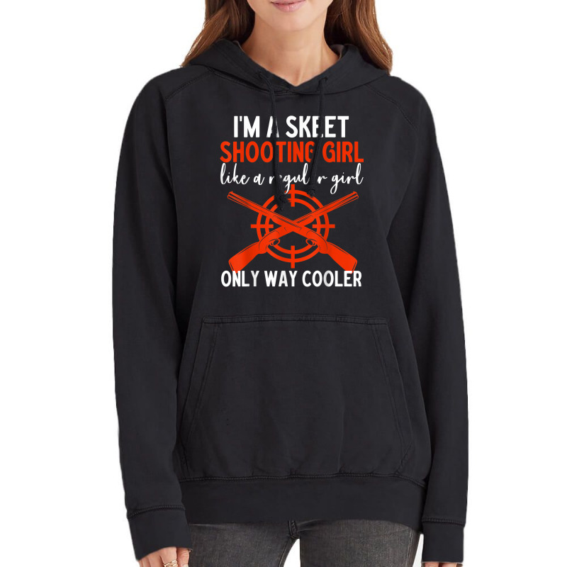 Sporting Trap Clay Lover Clay Shooting Skeet Shooting Girl Vintage Hoodie | Artistshot