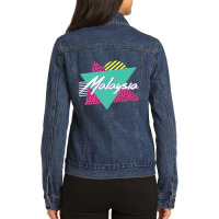 Malibu California Retro 1970's Design Ladies Denim Jacket | Artistshot