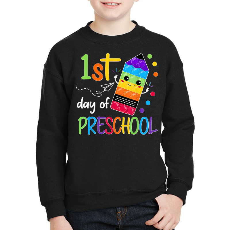 Poppin' It First Day Of Preschool Teacher Girls Boys Youth Sweatshirt | Artistshot