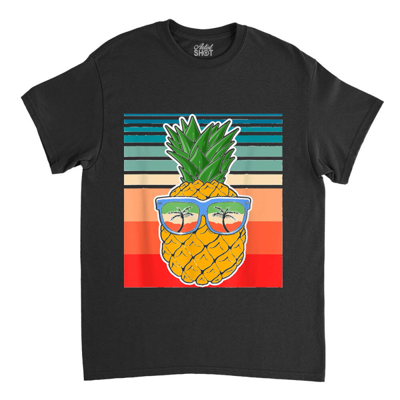 Vintage Pineapple Sunglasses Aloha Beaches Hawaii Hawaiian T Shirt Classic T-shirt | Artistshot