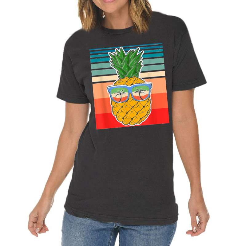 Vintage Pineapple Sunglasses Aloha Beaches Hawaii Hawaiian T Shirt Vintage T-shirt | Artistshot