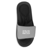 Funny Gym Workout Apparel Humor Sarcastic Funny Cardio Slide Sandal | Artistshot