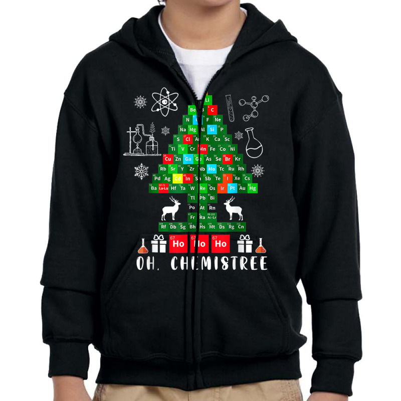 Science Christmas Shirt Oh Chemist Tree Chemistree Chemistry Youth Zipper Hoodie | Artistshot