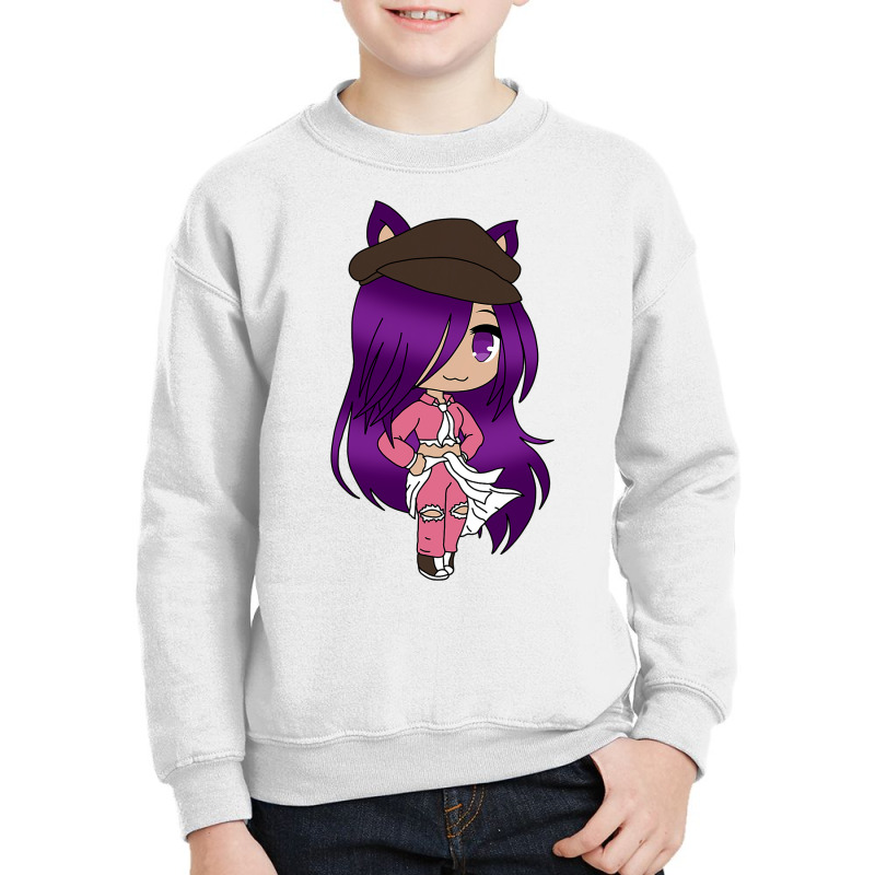 Anime  Chibi Fox Anime Girl Gatcha Kawaii Youth Sweatshirt | Artistshot