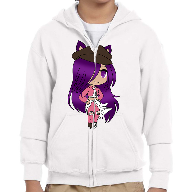 Anime  Chibi Fox Anime Girl Gatcha Kawaii Youth Zipper Hoodie | Artistshot